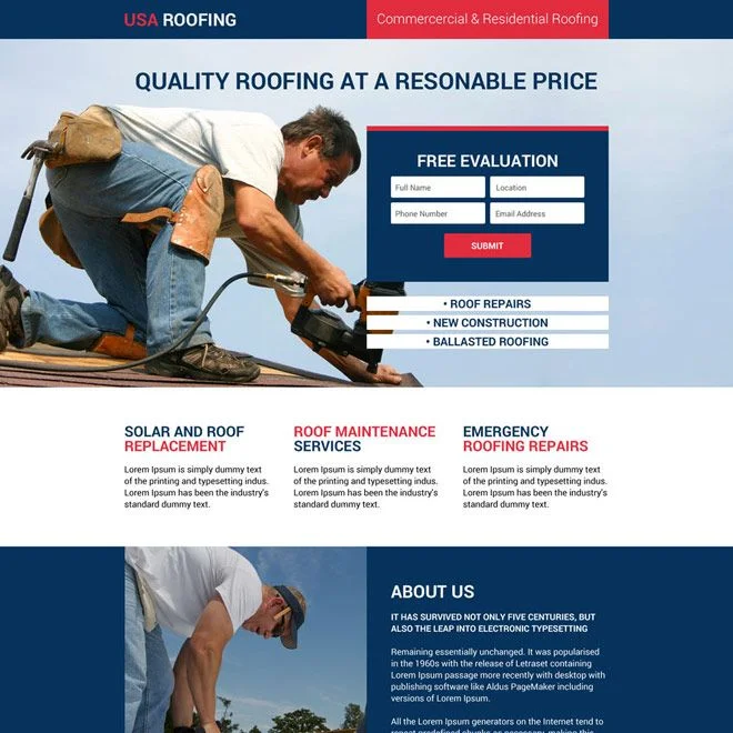 Website Design for Roofers