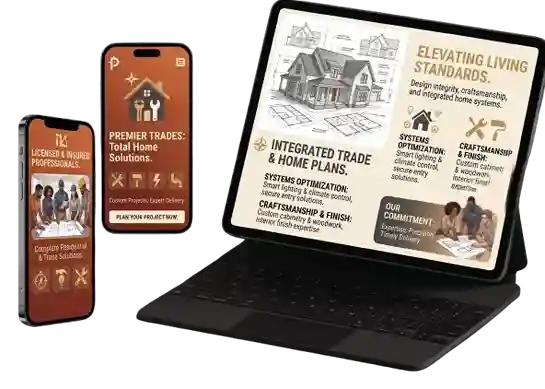 vModern Home Services Web Design in New Orleans