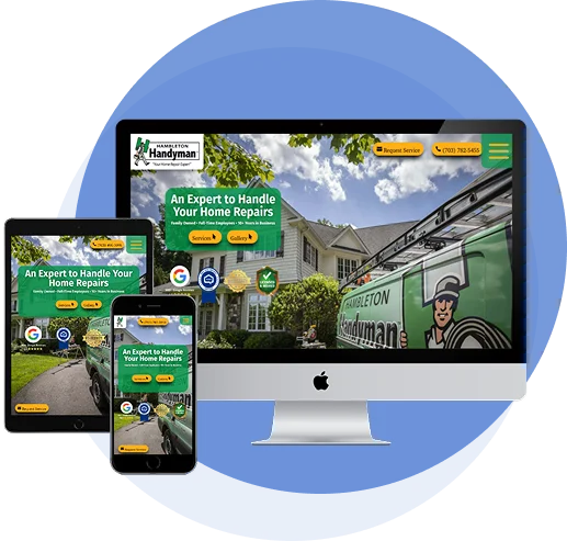 New Orleans handyman website design mockup