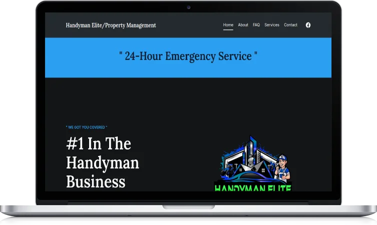 New Orleans handyman website design mockup