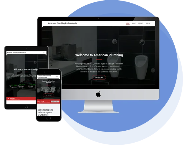 Plumbing Website Design New Orleans Mockup