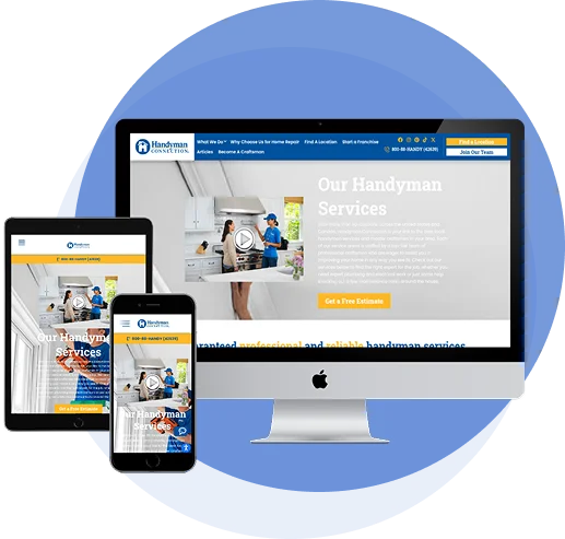Louisiana handyman company website mockup