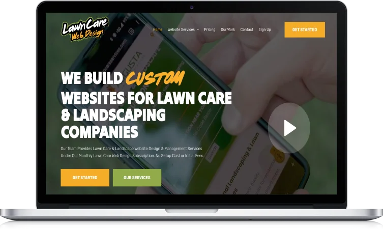 Landscape website design in New Orleans showcasing completed projects